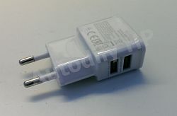 2x USB nabijecka 220V 2,1A/1A 2x DC 5V